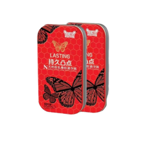 Bao cao su cao cấp con bướm , mỏngn mịn, gai - hộp 10 cái