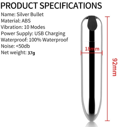 Trứng rung mini viên đạn inox cao cấp - Ảnh 4