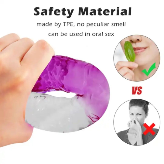 Dương vật hít tường trong suốt 2 màu - Ảnh 2