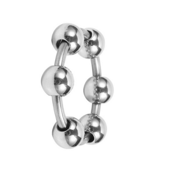Vòng đeo dương vật inox có bi - Ảnh 5